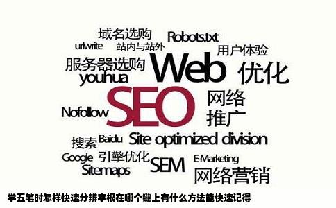 学五笔时怎样快速分辨字根在哪个键上有什么方法能快速记得