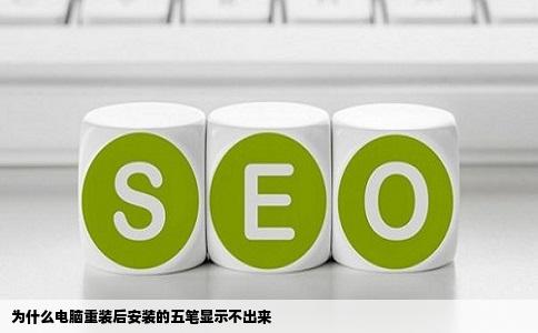 为什么电脑重装后安装的五笔显示不出来