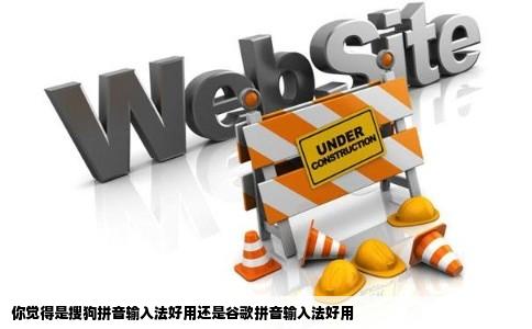 你觉得是搜狗拼音输入法好用还是谷歌拼音输入法好用