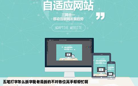 五笔打字怎么拆字我老是拆的不对各位高手帮帮忙啊