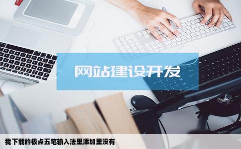 我下载的极点五笔输入法里添加里没有