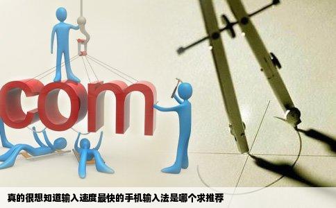 真的很想知道输入速度最快的手机输入法是哪个求推荐