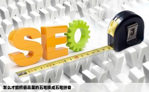 怎么才能把极品里的五笔换成五笔拼音