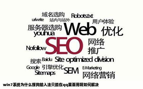 win7系统为什么搜狗输入法只能在qq里面用啊如何解决