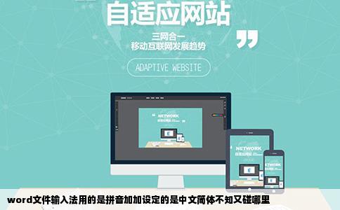 word文件输入法用的是拼音加加设定的是中文简体不知又碰哪里