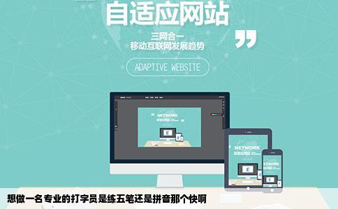 想做一名专业的打字员是练五笔还是拼音那个快啊