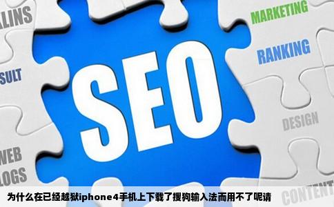 为什么在已经越狱iphone4手机上下载了搜狗输入法而用不了呢请