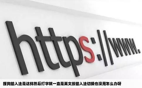 搜狗输入法是这样然后打字就一直是英文按输入法切换也没用怎么办呀