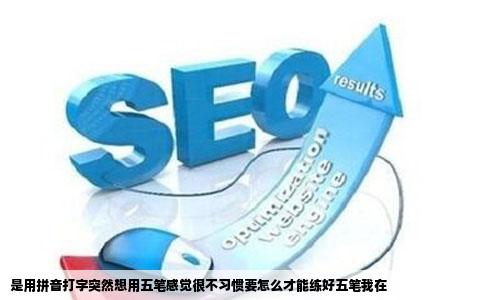 是用拼音打字突然想用五笔感觉很不习惯要怎么才能练好五笔我在