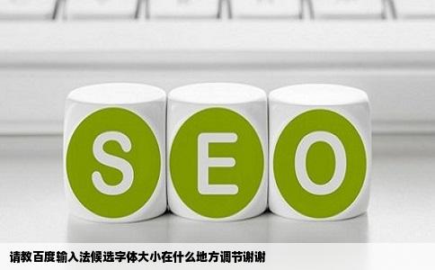 请教百度输入法候选字体大小在什么地方调节谢谢