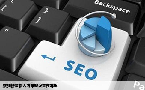 搜狗拼音输入法常规设置在哪里
