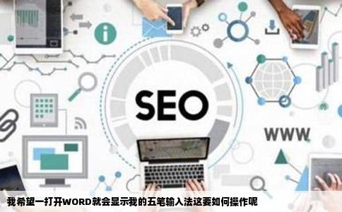 我希望一打开WORD就会显示我的五笔输入法这要如何操作呢