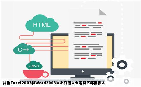 我用Excel2003和Word2003里不能输入五笔其它都能输入