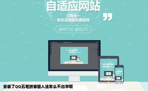 安装了QQ五笔拼音输入法怎么不出字啊