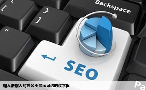 输入法输入时怎么不显示可选的汉字框