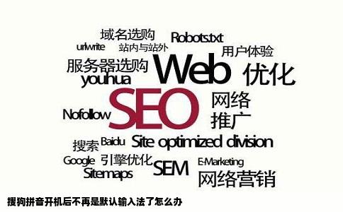 搜狗拼音开机后不再是默认输入法了怎么办