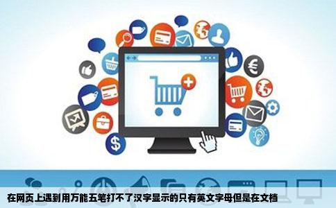 在网页上遇到用万能五笔打不了汉字显示的只有英文字母但是在文档