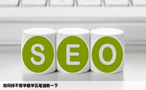 如何样不背字根学五笔请教一下