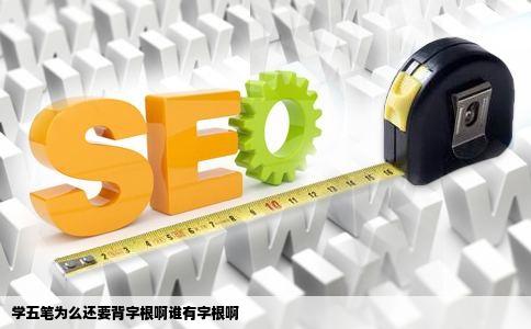 学五笔为么还要背字根啊谁有字根啊