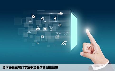 如何去除五笔打字法中某些字的词组联想