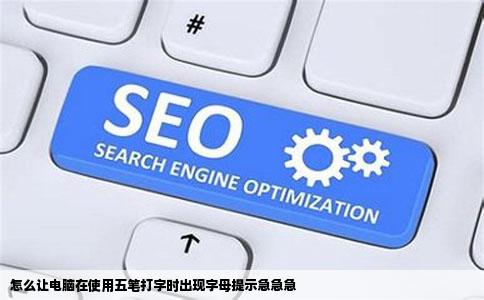 怎么让电脑在使用五笔打字时出现字母提示急急急